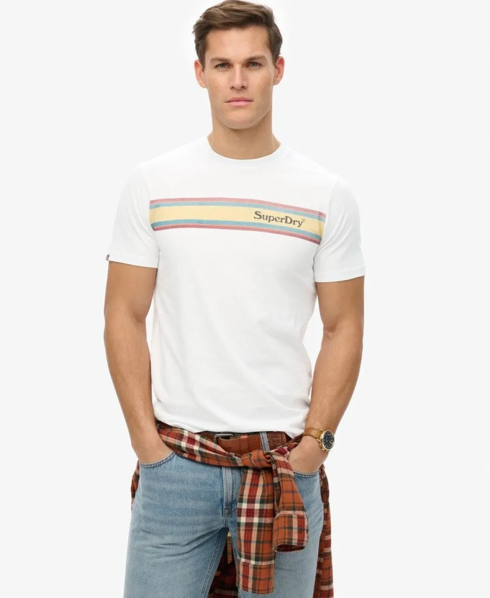 Venue Logo Stripe Relaxed T-Shirt