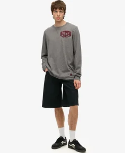 Vintage Athletic Chest Long Sleeve Top