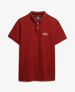 Vintage Athletic Embroidered Polo Shirt