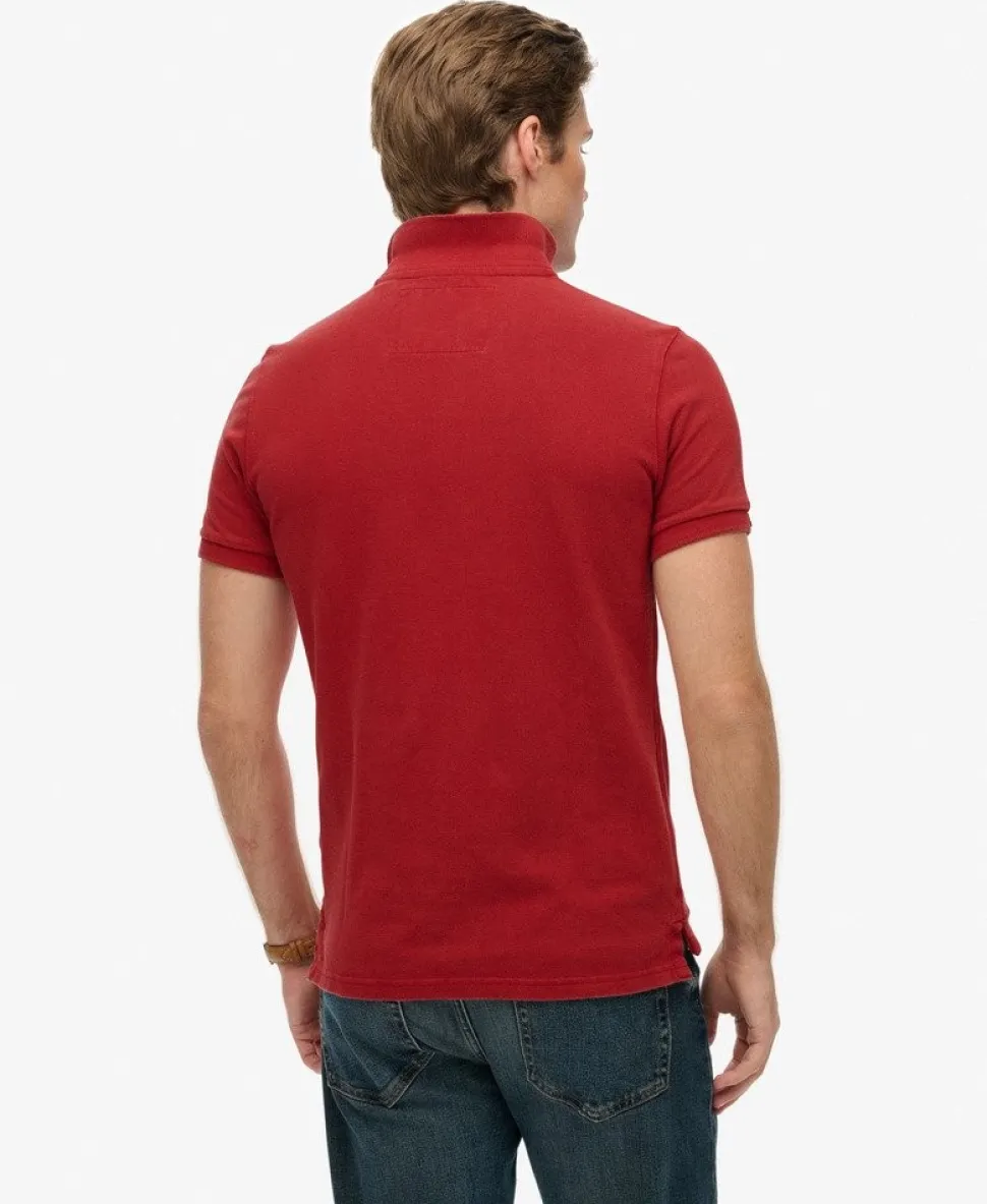 Vintage Athletic Embroidered Polo Shirt