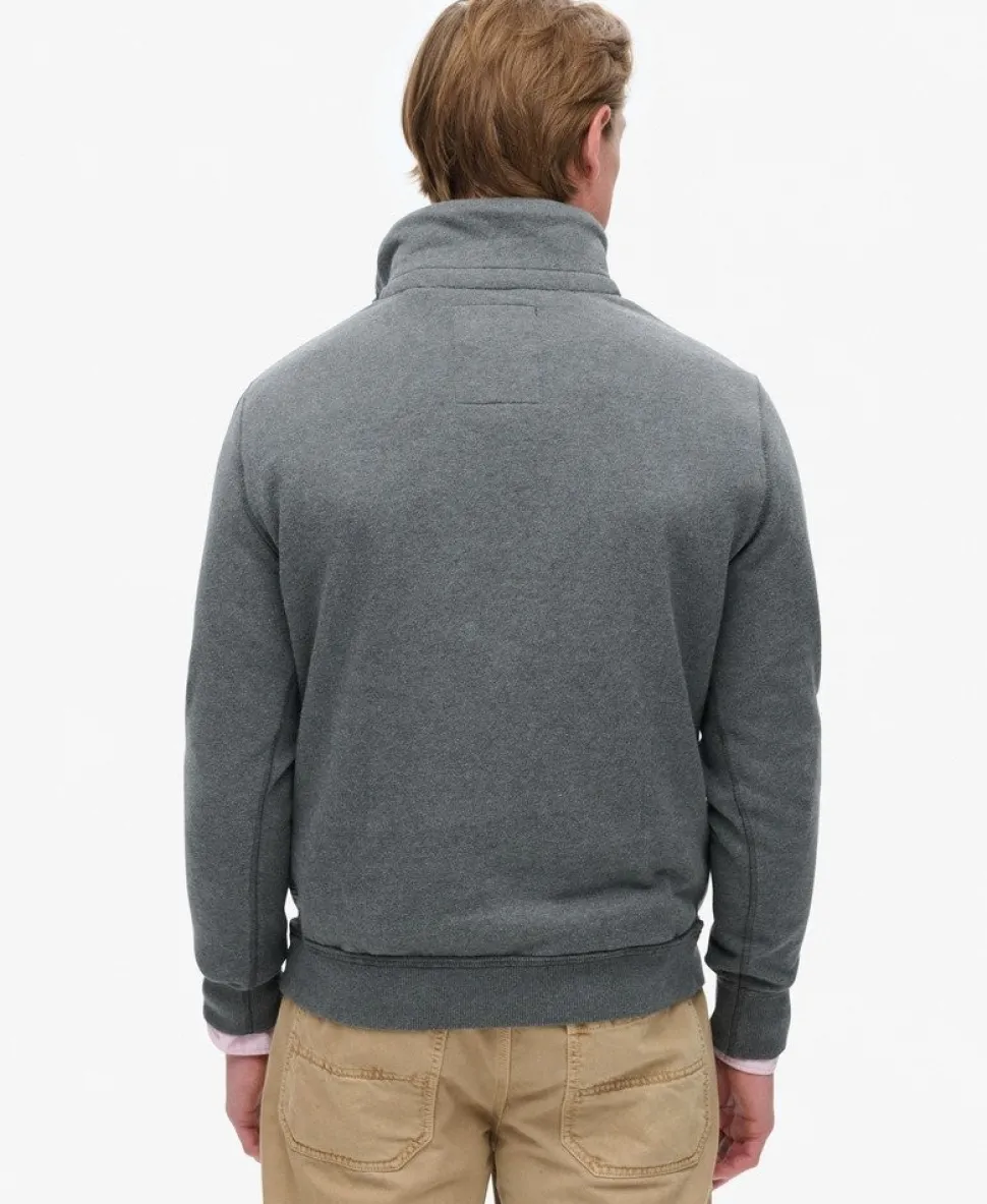Vintage Athletic Half Button Sweatshirt