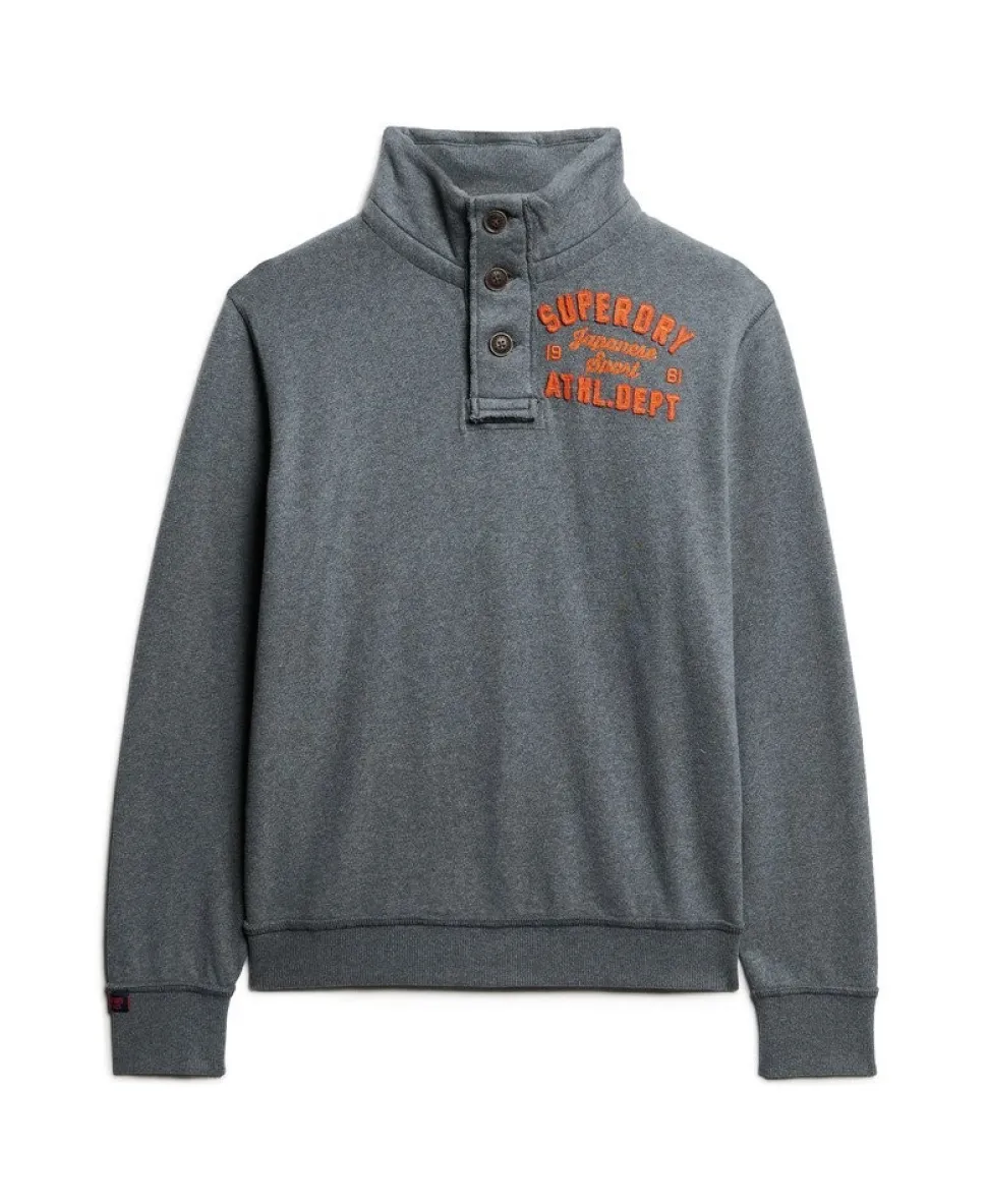 Vintage Athletic Half Button Sweatshirt
