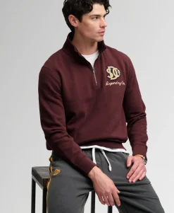 Vintage Athletic Half Zip Sweatshirt