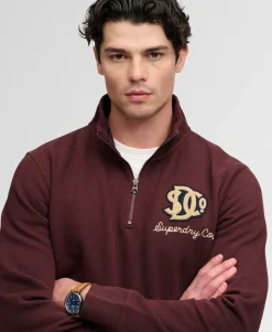 Vintage Athletic Half Zip Sweatshirt
