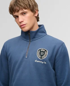 Vintage Athletic Half Zip Sweatshirt