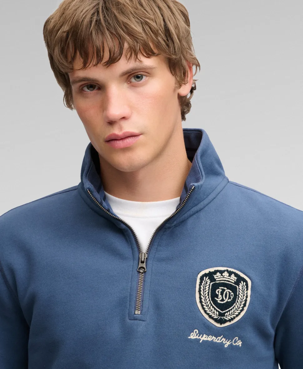 Vintage Athletic Half Zip Sweatshirt
