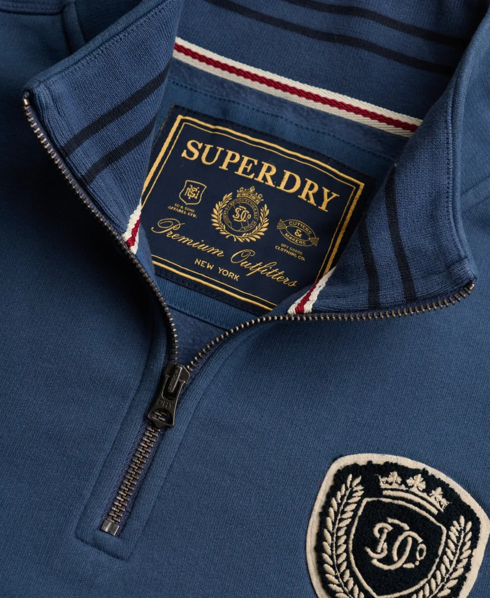 Vintage Athletic Half Zip Sweatshirt