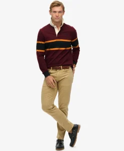 Vintage Athletic Stripe Rugby Top