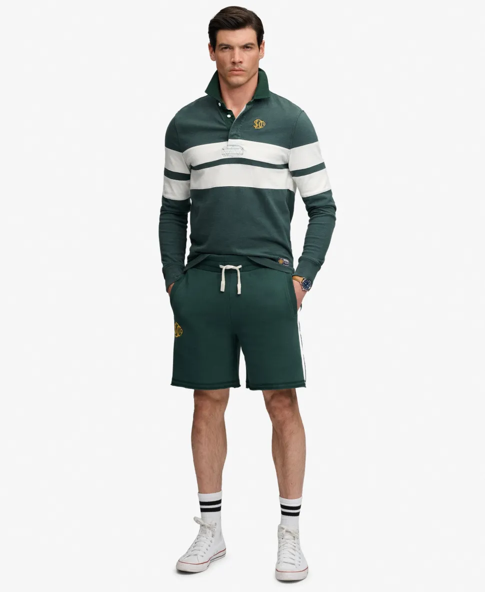 Vintage Athletic Stripe Rugby Top