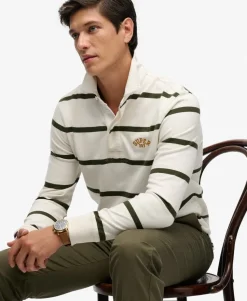 Vintage Athletic Stripe Rugby Top