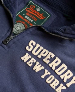 Vintage Athletic Zip Half-Zip Jumper