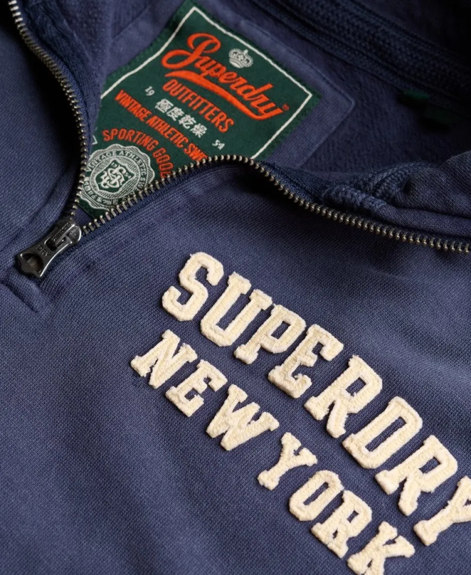 Vintage Athletic Zip Half-Zip Jumper