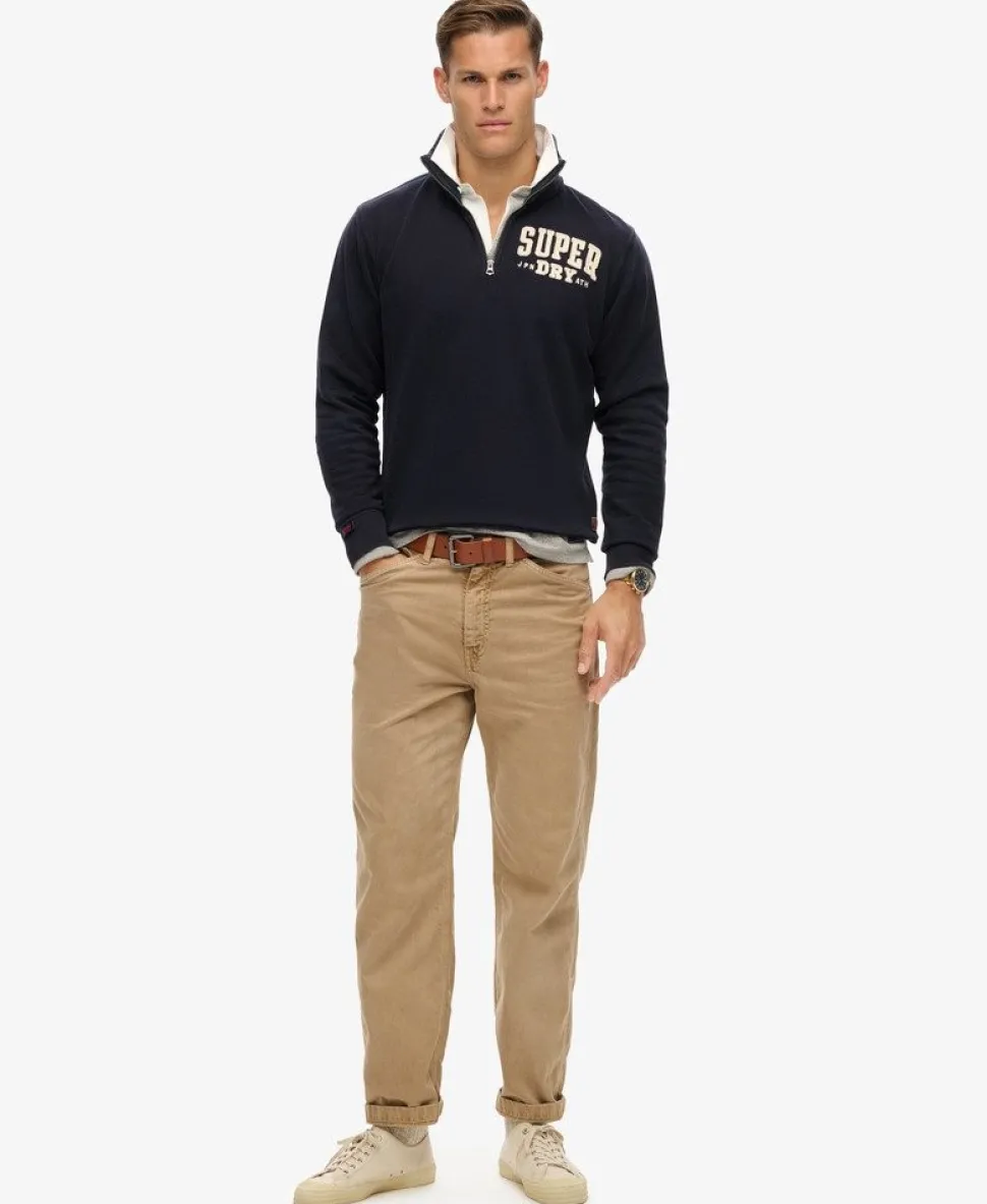 Vintage Athletic Zip Half-Zip Jumper