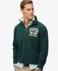 Vintage Athletic Zip Half-Zip Jumper