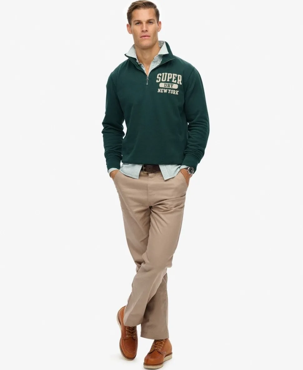Vintage Athletic Zip Half-Zip Jumper