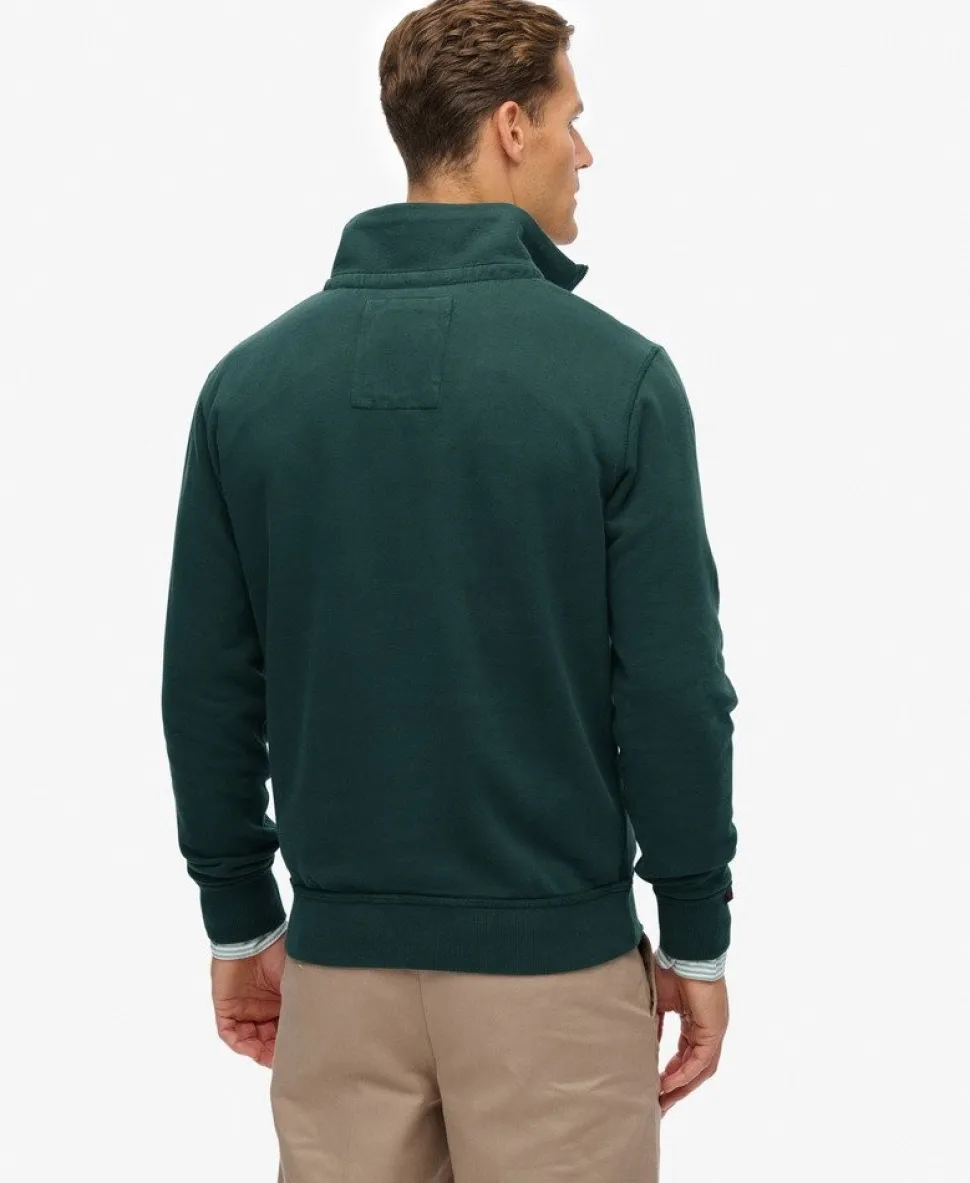 Vintage Athletic Zip Half-Zip Jumper