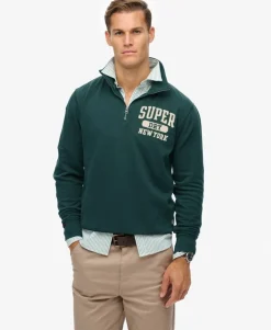 Vintage Athletic Zip Half-Zip Jumper