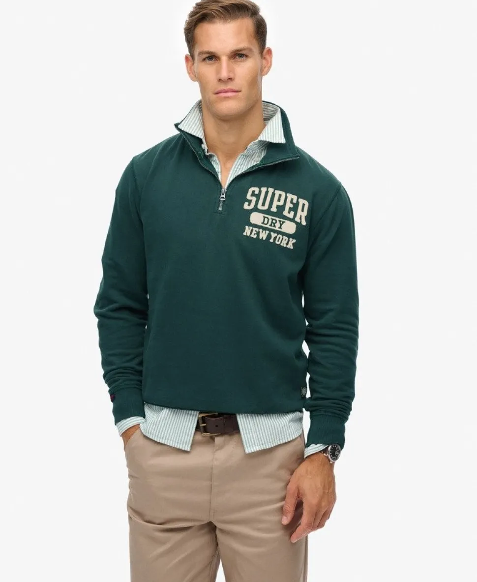 Vintage Athletic Zip Half-Zip Jumper