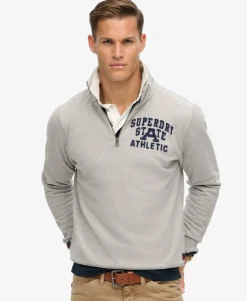 Vintage Athletic Zip Half-Zip Jumper