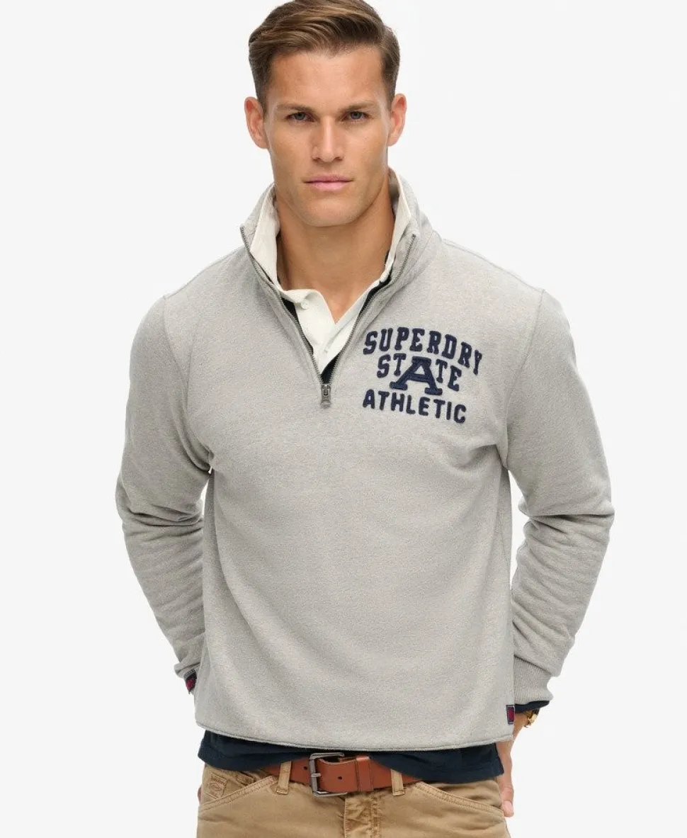 Vintage Athletic Zip Half-Zip Jumper