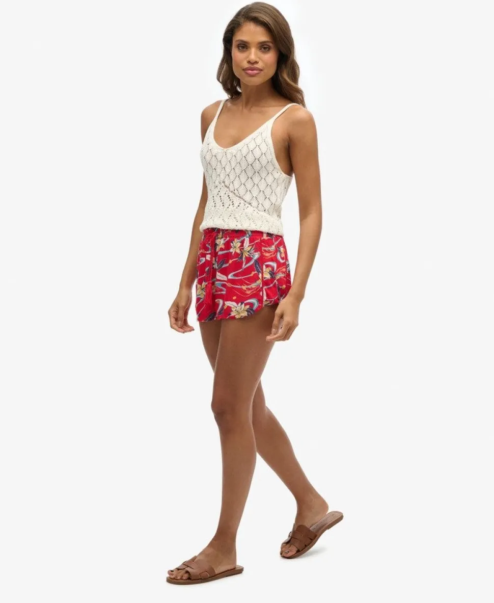 Vintage Beach Printed Shorts