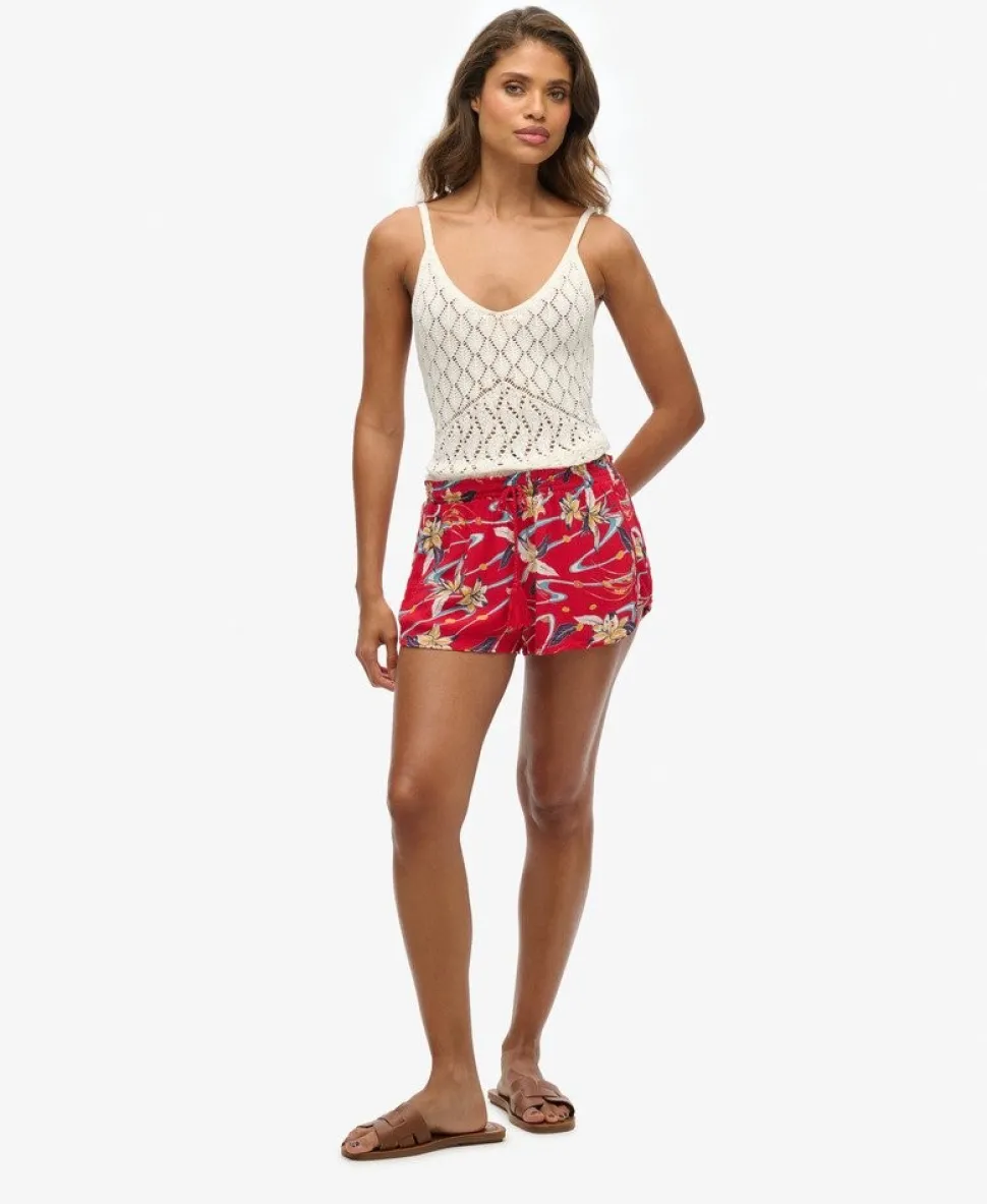 Vintage Beach Printed Shorts