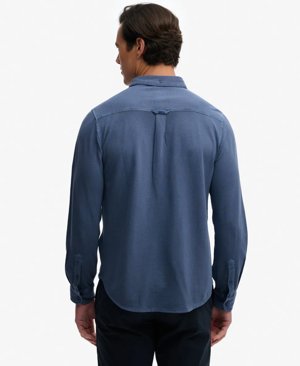 Vintage Destroy Pique Long Sleeve Shirt
