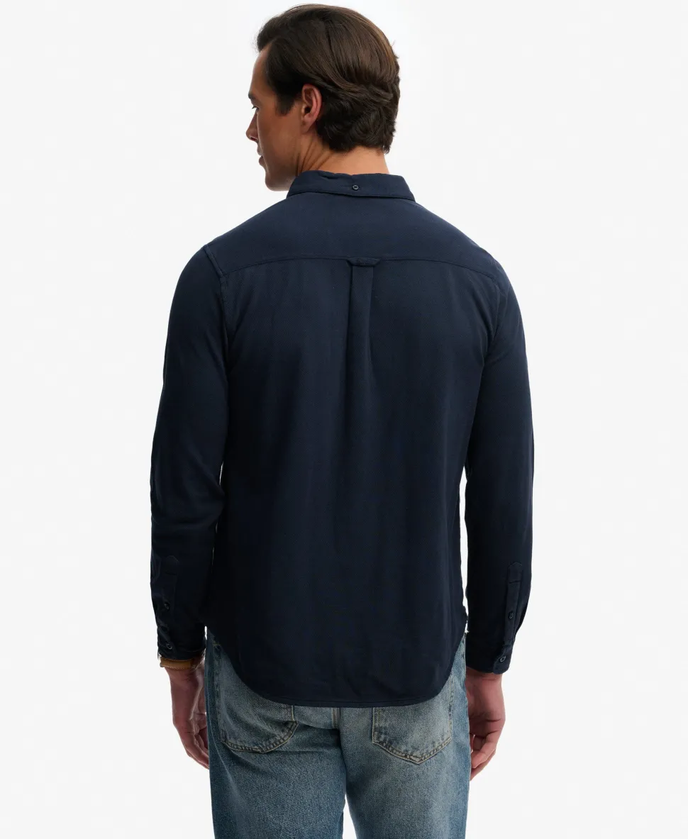Vintage Destroy Pique Long Sleeve Shirt