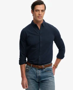 Vintage Destroy Pique Long Sleeve Shirt
