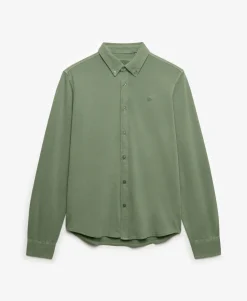Vintage Destroy Pique Long Sleeve Shirt