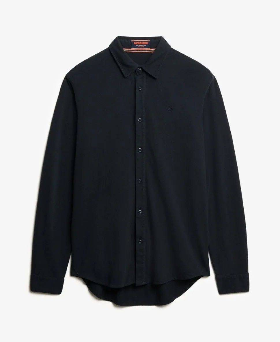 Vintage Destroy Pique Long Sleeve Shirt