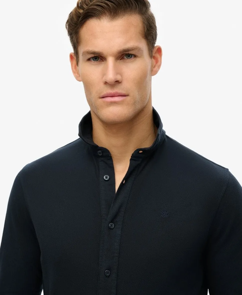 Vintage Destroy Pique Long Sleeve Shirt