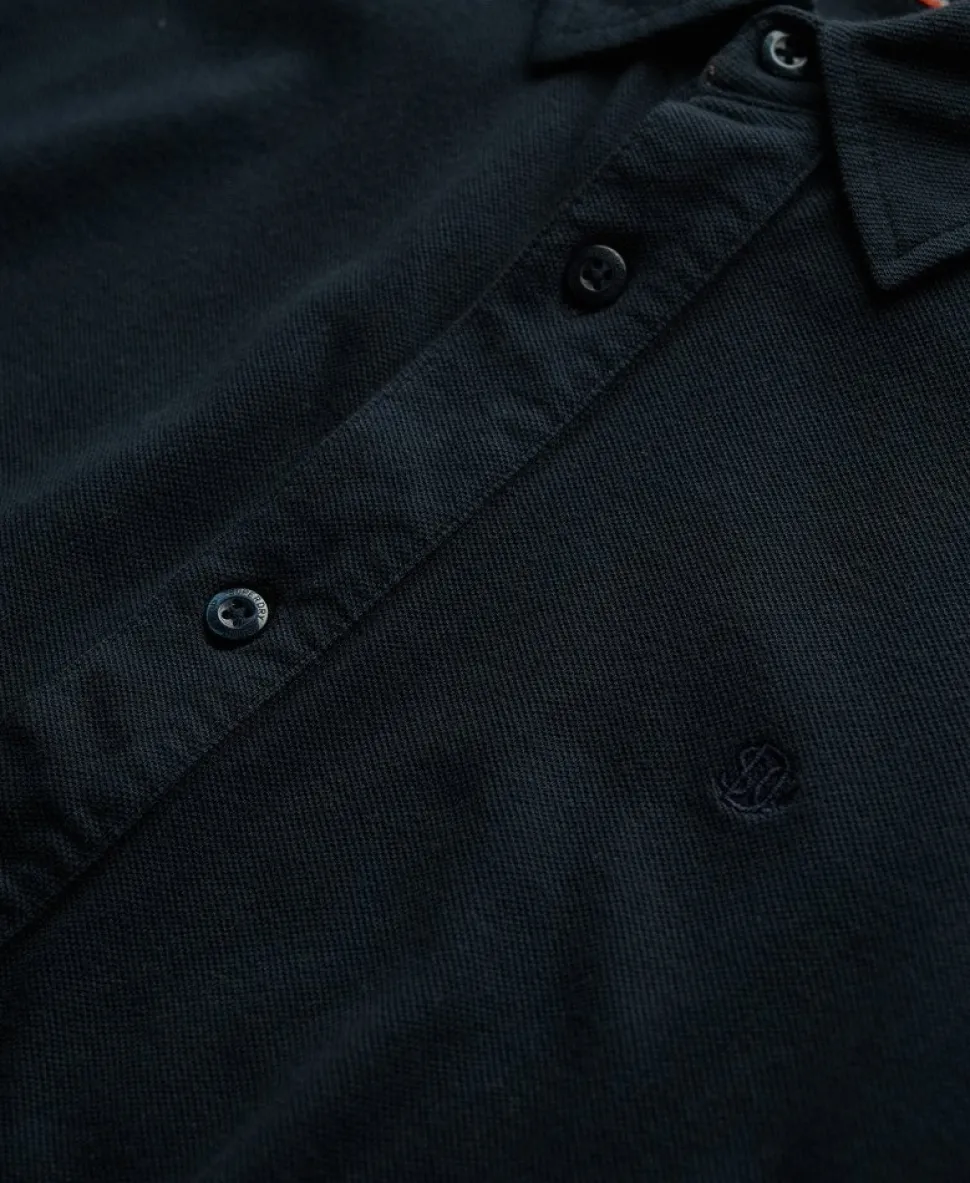 Vintage Destroy Pique Long Sleeve Shirt