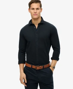 Vintage Destroy Pique Long Sleeve Shirt