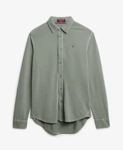 Vintage Destroy Pique Long Sleeve Shirt