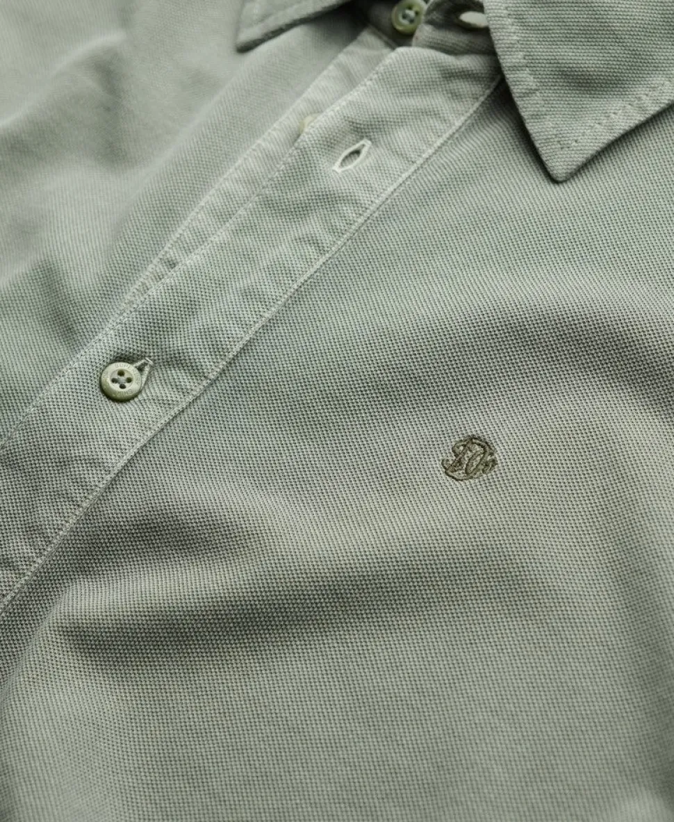 Vintage Destroy Pique Long Sleeve Shirt