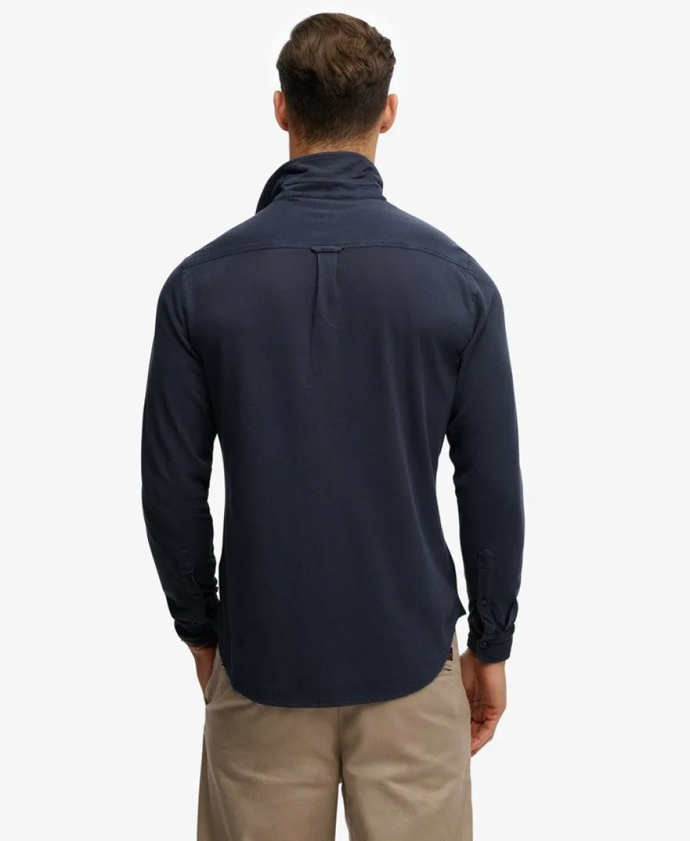 Vintage Destroy Pique Long Sleeve Shirt