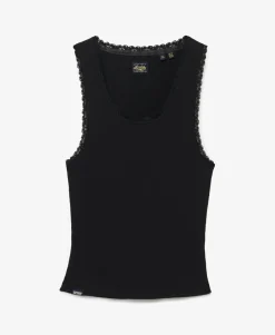 Vintage Lace Trim Vest