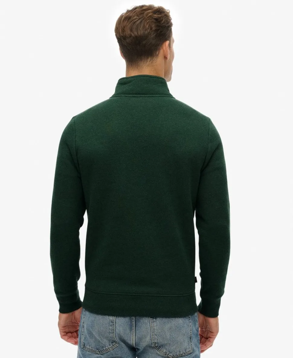 Vintage Logo Embroidered Half Zip Sweatshirt