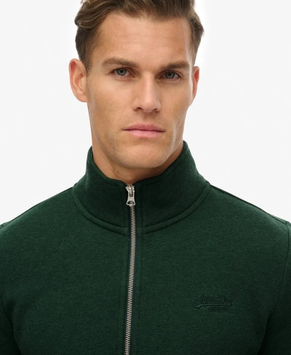 Vintage Logo Embroidered Half Zip Sweatshirt
