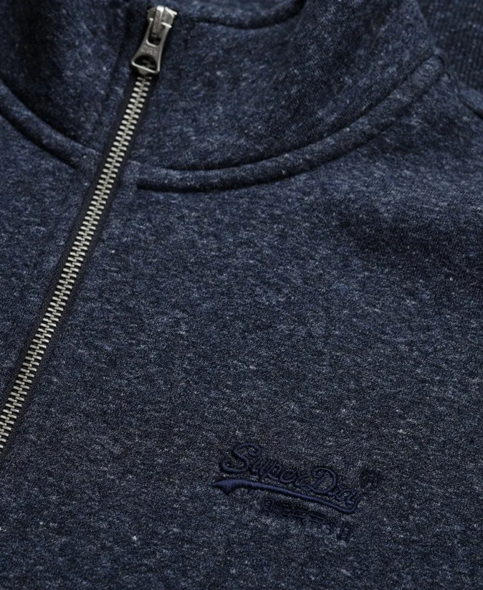Vintage Logo Embroidered Half Zip Sweatshirt