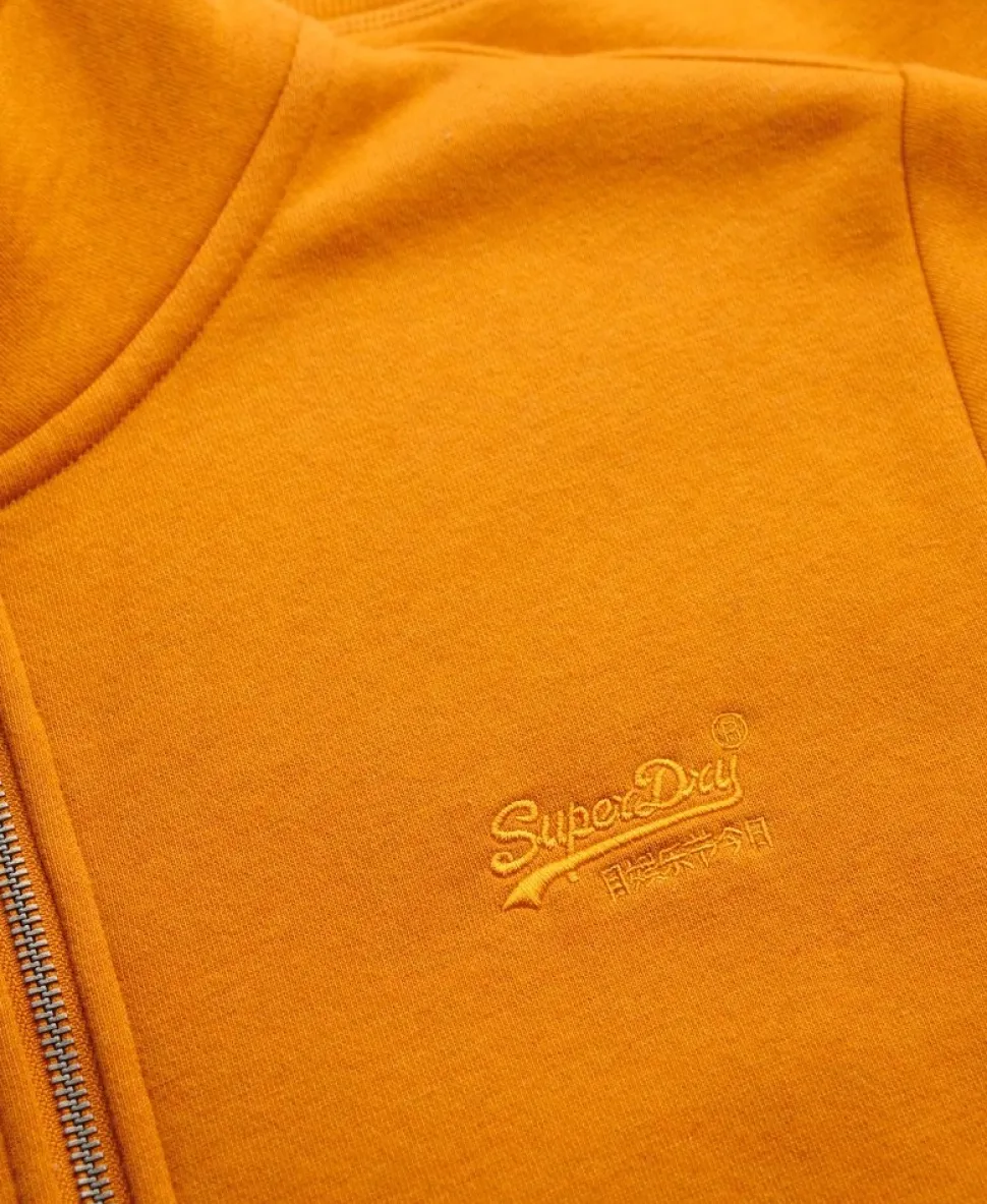 Vintage Logo Embroidered Half Zip Sweatshirt