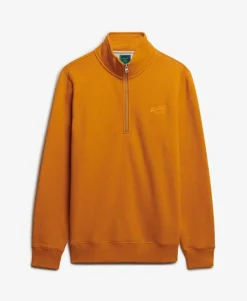 Vintage Logo Embroidered Half Zip Sweatshirt