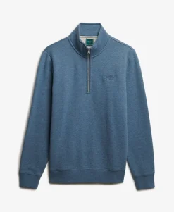 Vintage Logo Embroidered Half Zip Sweatshirt