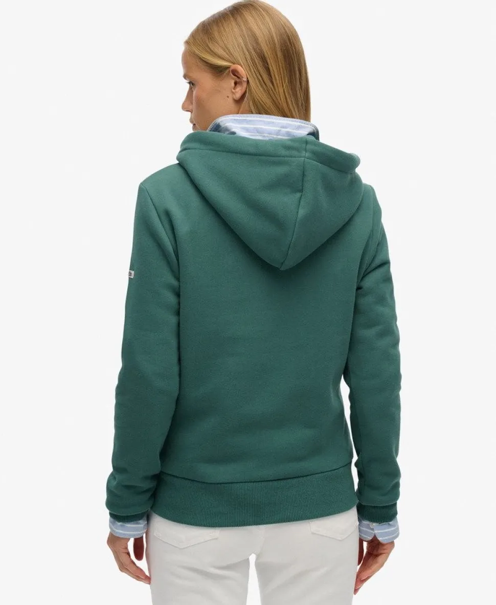 Vintage Logo Metallic Hoodie