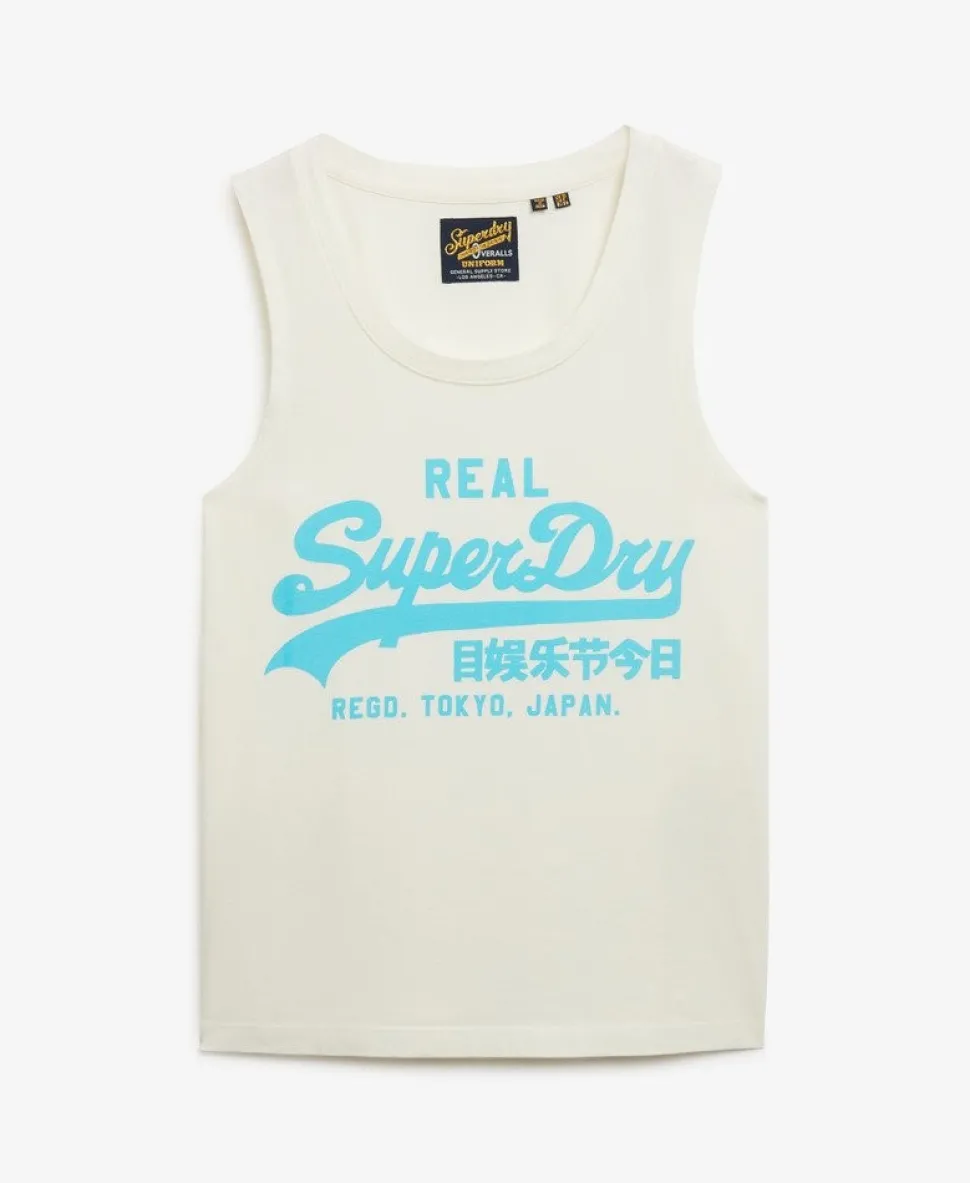 Vintage Logo Neon Scoop Neck Tank
