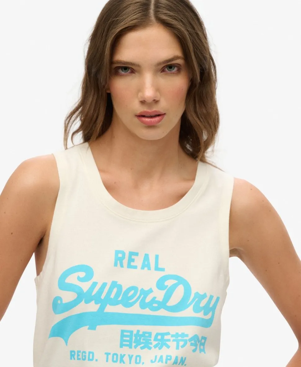 Vintage Logo Neon Scoop Neck Tank