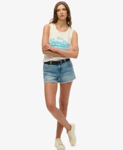 Vintage Logo Neon Scoop Neck Tank