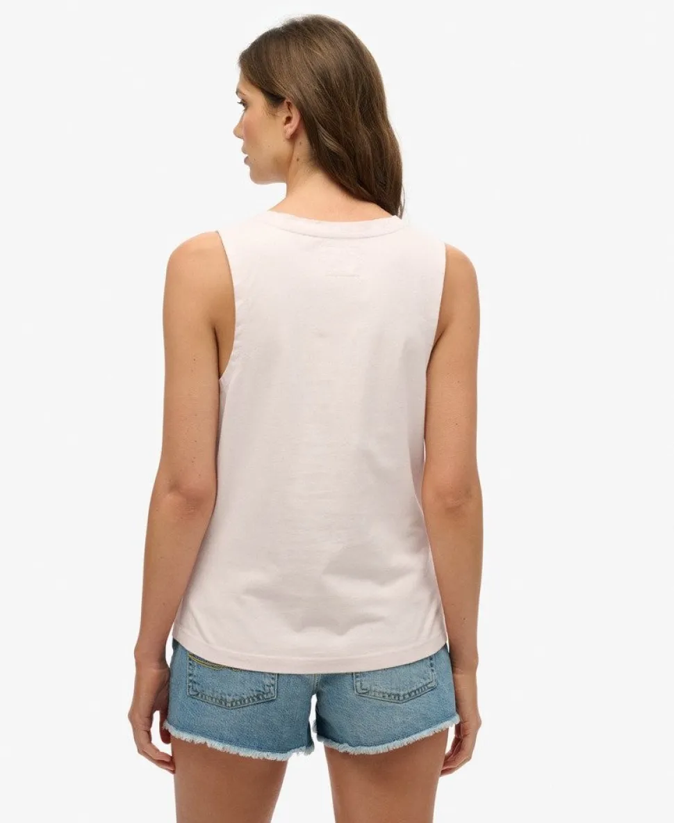 Vintage Logo Neon Scoop Neck Tank