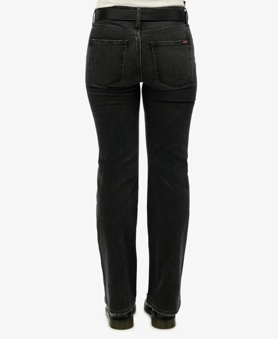 Vintage Mid Rise Slim Flare Jeans